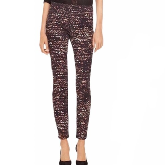 Tory Burch Denim - Tory Burch Black Flash Printed Skinny Ankle Jeans SIZE 29